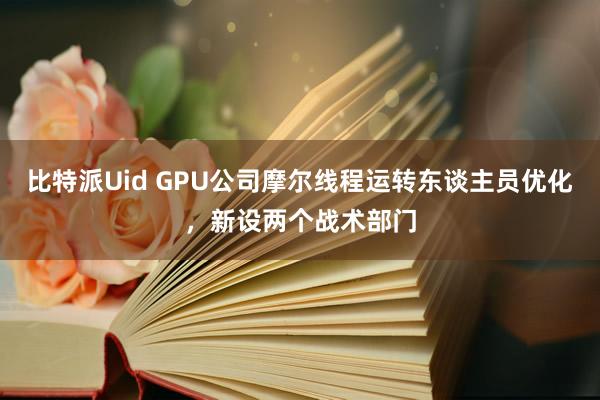 比特派Uid GPU公司摩尔线程运转东谈主员优化，新设两个战术部门