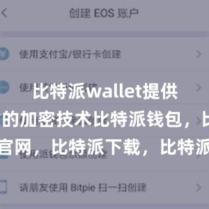 比特派wallet提供了安全可靠的加密技术比特派钱包，比特派官网，比特派下载，比特派，比特派安全备份