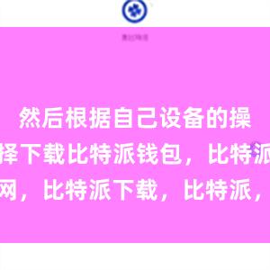 然后根据自己设备的操作系统选择下载比特派钱包，比特派官网，比特派下载，比特派，比特派安全备份